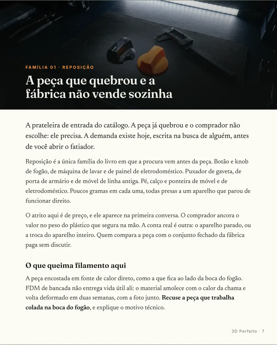 Página real do guia: Abertura de família