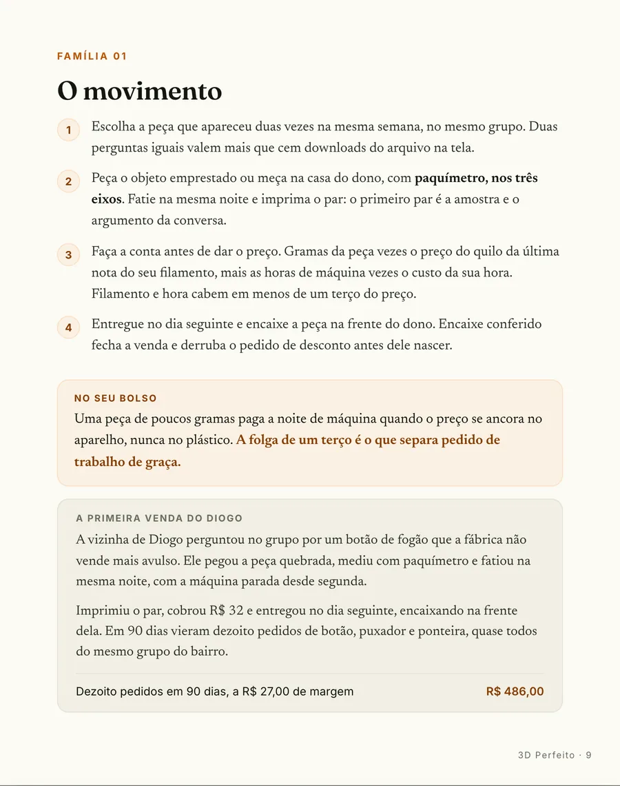 Página real do guia: Passo a passo